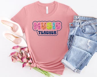 Music Teacher Shirt: Bella Canvas Unisex Tee, First Day of School