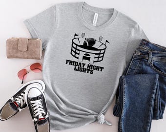 Friday Night Lights Football Tee: Bella Canvas Unisex Shirt
