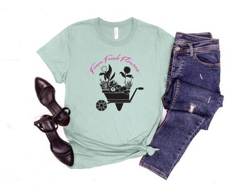 Farm Fresh Flowers Shirt: Bella Canvas Unisex Tee