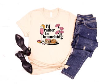 Brunch Shirt: Colorful Foodie Tee - Bella Canvas Unisex