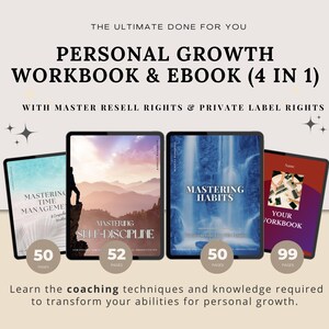 Ultimate PLR & MRR "Personal Growth" - Canva Templates, digital products, Digital Planner, ebook canva template, ebook template
