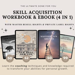 Ultimate PLR & MRR "Skill Acquisition" - Canva Templates, digital products, Digital Planner, ebook canva template, ebook template