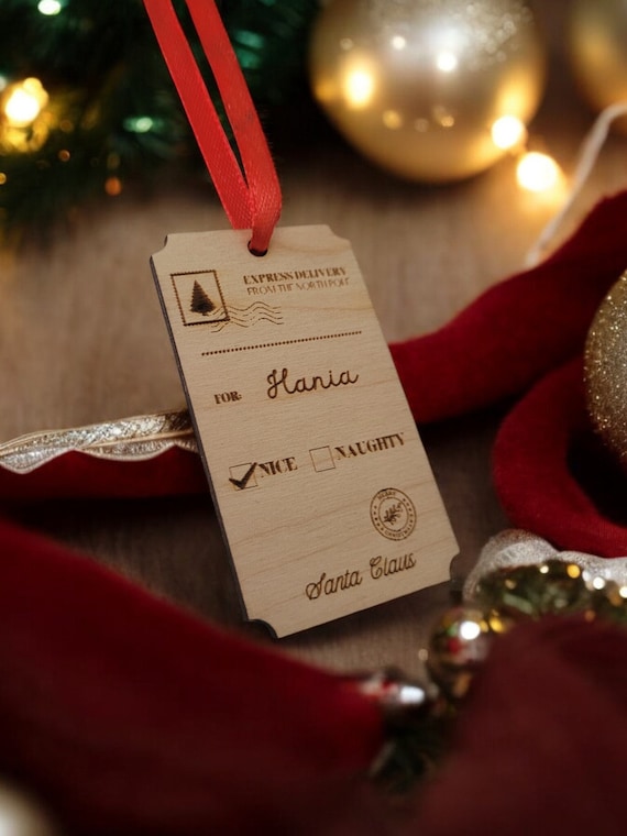Unique Wooden Gift Tags for Christmas