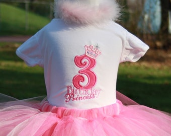 Personalized Pinkalicious Princess T-shirt, Party Hat, Bib & Tutu Set - Bodysuit - Birthday Party - Celebration - Crown - Theme - Cake Smash