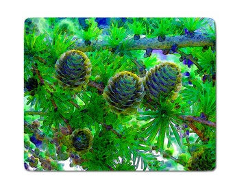 pinecones glass cutting board,Pinecones glass trivet, pinecones art, 3 pinecones, pine glass, pine art, pinecones stained glass