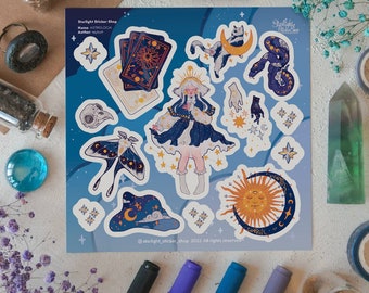 Astrology Sticker Pack | Witchy Planner Stickers | Celestial & Tarot Stickers