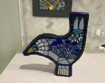 Mid Century Modern Mosaic Bird