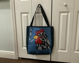 Fried Chicken Canvas Tote Bag