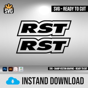 Aprilia RST Die Cut Logo - SVG - Ready to cut - Make Vinyl Stickers & Decals - Instant Download