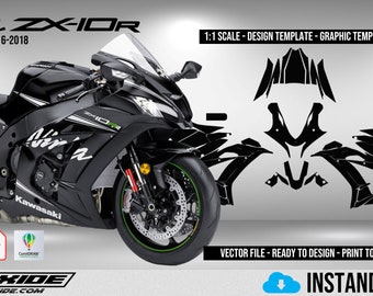 Kawasaki Ninja ZX1000 Graphics '10-'13 - Invision Artworks