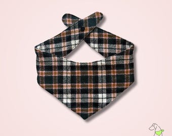 Dog Bandana - Green Flannel