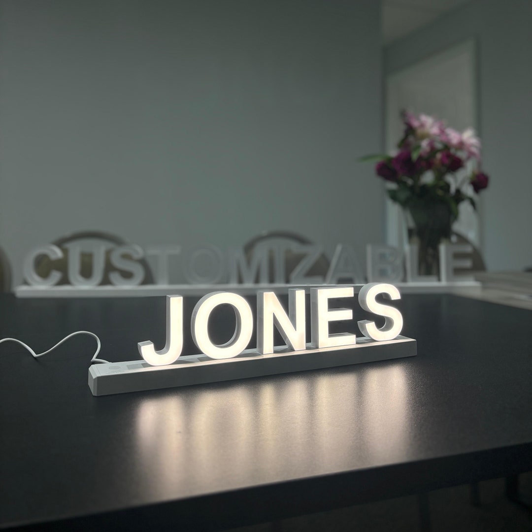 Magnetic Light up Letters, Customizable Gifts , Wedding LED Letters ...