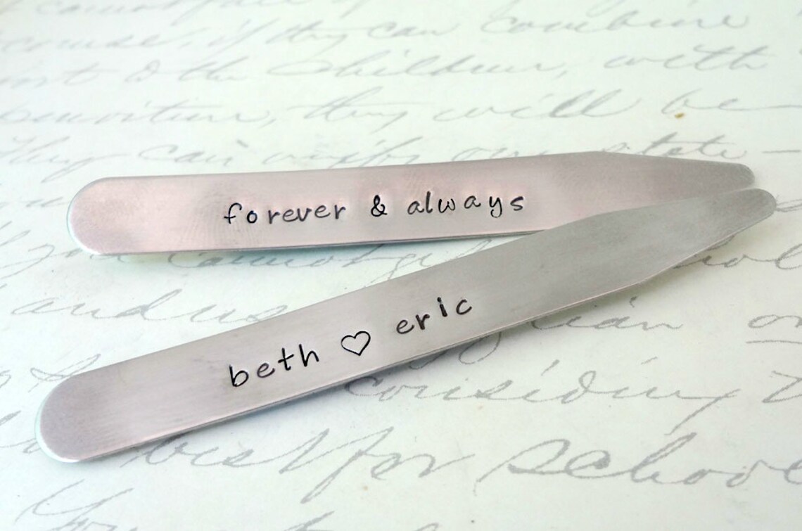 Collar Stays Forever And Always Personalized Set of Two Etsy