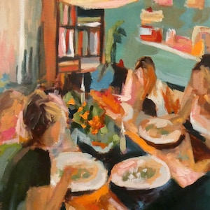 À la table à manger - impression