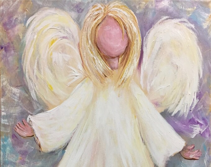 Angel Paintings Carolyn Altman Art Llc Glory Bee Baby