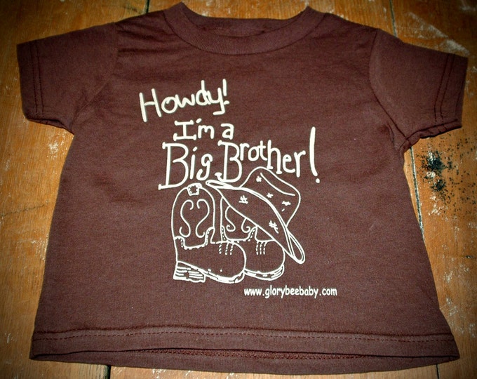 Big Brother T-Shirt Short Sleeve Brown Graphic TShirt