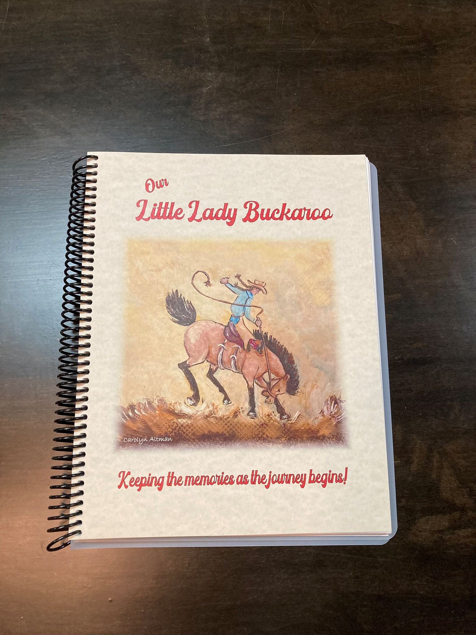 Personalized Cowgirl Baby Memory Book: Western Keepsake