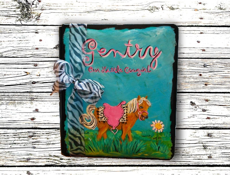 Pretty Little Cowgirl Baby Memory Book Pretty Palomino Baby Etsy