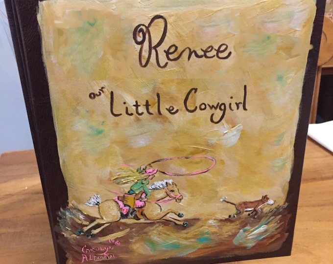 Little Cowgirl Calf Roper Baby Memory Book