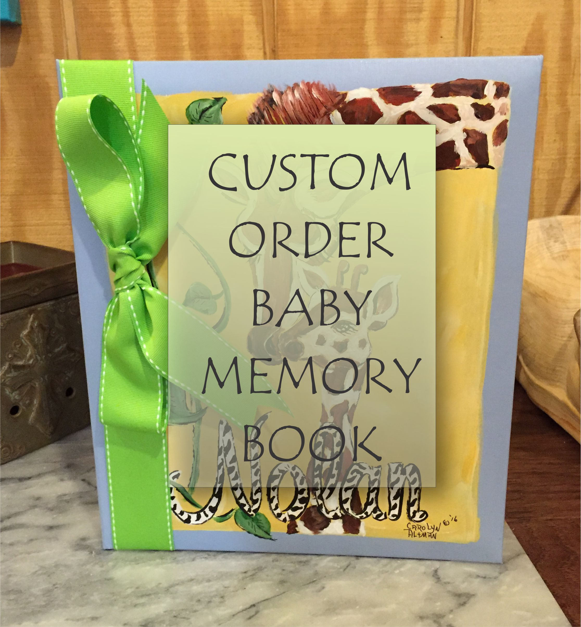 Baby Memory Book Custom Order Baby Keepsake Book Baby Book Etsy