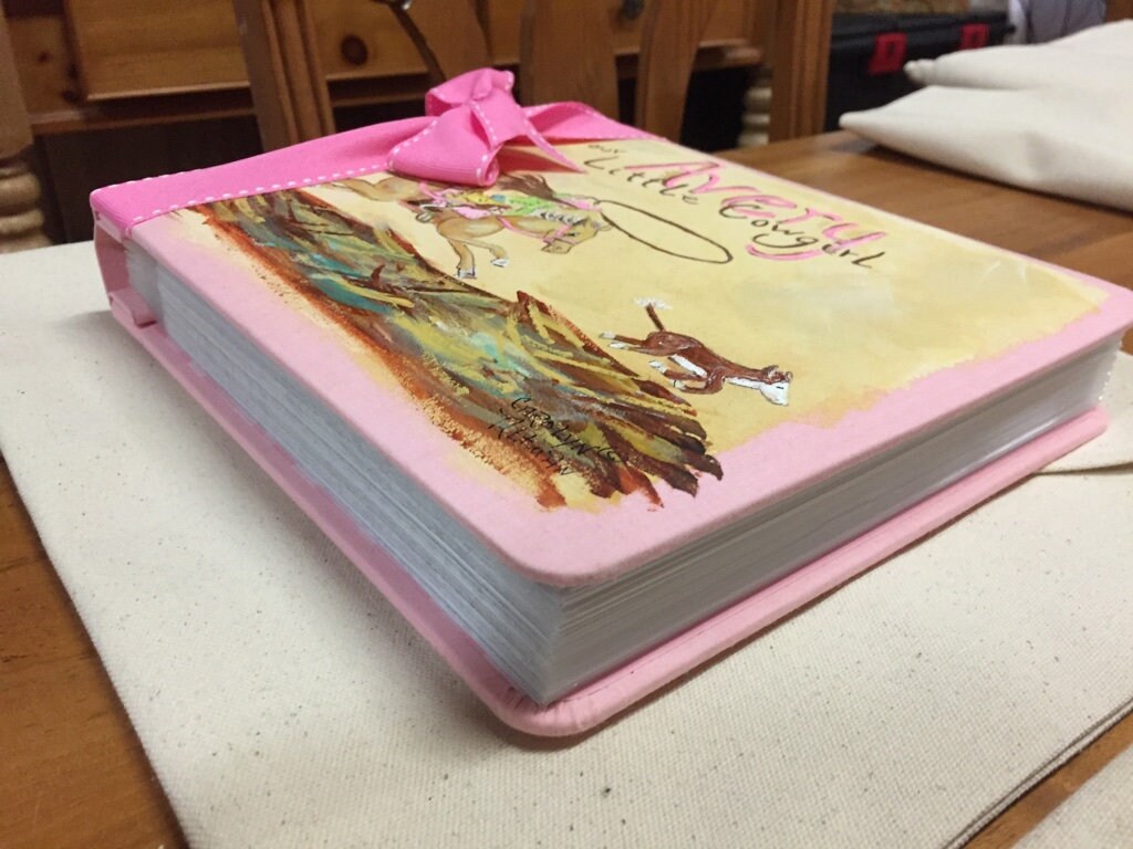 Cowgirl Keepsake Baby Calf Roper Baby Memory Book Cowgirl Etsy