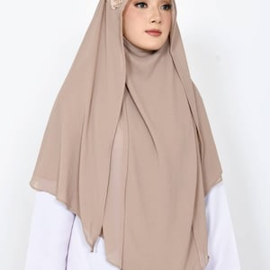 Beautiful Instant Khimar Niqab with Butterfly Ornament - Indonesian Local Production