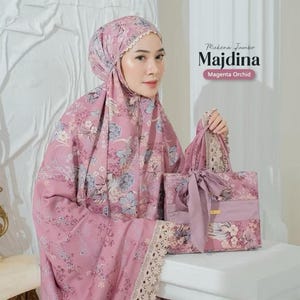 Telekung Beautiful Mukena silky with Elegance Bag - Indonesia Local Product