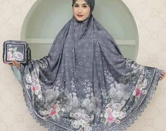 Silky Muslim Prayer Dress Set: Faiza Series