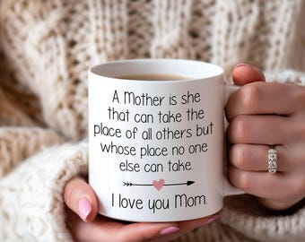 Hjärtlig mammamugg, present till mamma, mors dag, födelsedagsmugg mamma, julmugg mamma, inspirerande kaffekopp, tackpresent