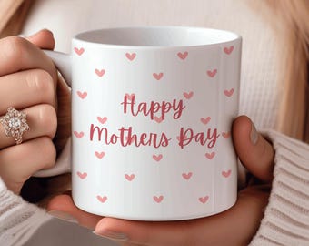 Glad mors dag-mugg: Kaffekopp med hjärtdesign