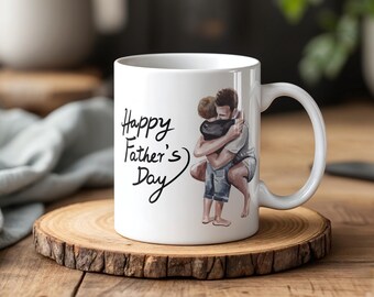 Fars dag-mugg: Pappa och son keramisk kaffekopp