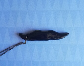 Black Mustache Necklace