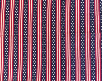 Stars & Stripes Cotton Fabric 2.5 Yards