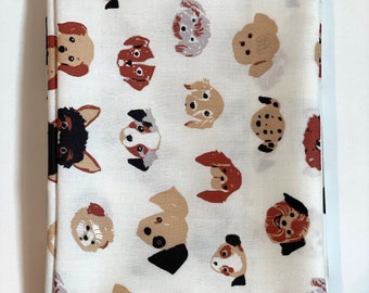 Fat Quarter Doggie Dots Bio Baumwolle Poplin