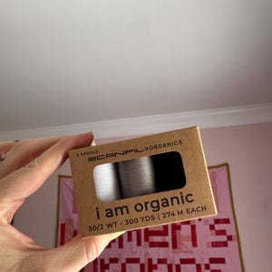 Scanfil Trio Organic Cotton Thread 300Y 30/2 WT