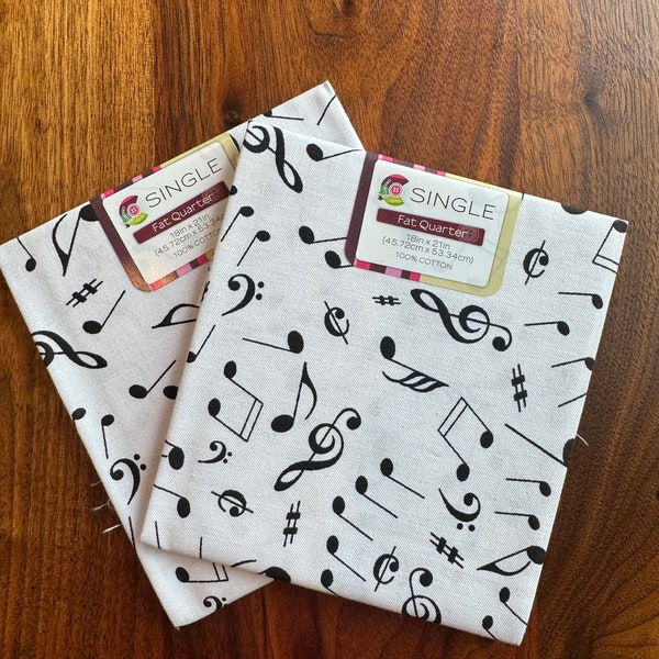 Music Note Fat Quarter Duo