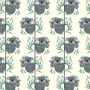 Organic Koala Koala Cotton Poplin