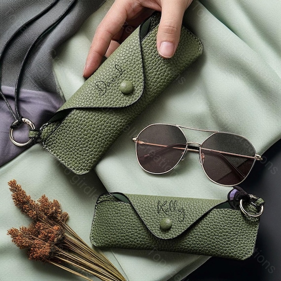 Personalized Glasses Storage Bag, Portable Soft Glasses Case 