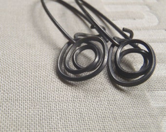 Tangled earrings modern design handmade | Spiral Earrings | Minimal earrings for everyday wear | Hanging Earrings for Modern Jewelry Fans