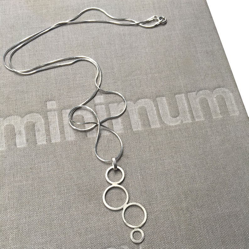 Large flat empty bubbles pendant!