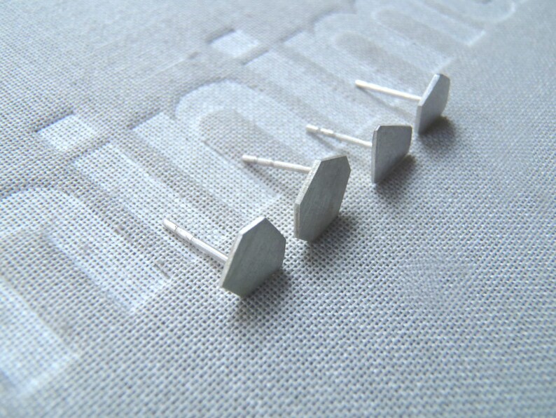 Tiny geometric minimal unisex earrings studs set!