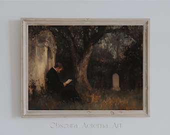 Dark Academia Printable: Gothic Literature Art (Digital Download)
