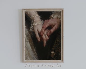 Lámina artística de una mano antigua: Decoración victoriana de la Academia (descarga digital)