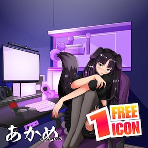 Custom Anime VTuber PFP | Eye-Catching Streamer Profile Icon | Cute & Expressive Avatar for Content Creators image 10