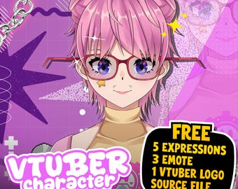 Custom Live2D VTuber Commission | Live2D VTuber, Live2D Model, PNGTuber, VTuber Design, VTuber Assets, VTuber Rigging, Anime,AnimeCommission
