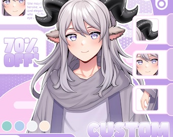 Custom Anime PNGtuber | Twitch Stream Avatar