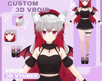 VTuber 3D Custom Model | VRoid Character Design