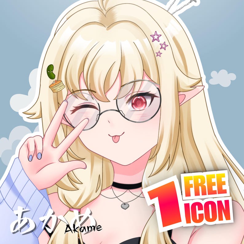Custom Anime VTuber PFP | Eye-Catching Streamer Profile Icon | Cute & Expressive Avatar for Content Creators image 15