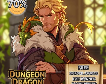 Niestandardowy portret postaci DnD | Zlecenie na cyfrową grafikę RPG dla lochów, smoków, postaci fantasy i kampanii