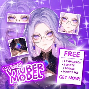 Custom Live2D VTuber Commission | Live2D VTuber, Live2D Model, PNGTuber, VTuber Design, VTuber Assets, VTuber Rigging, Anime,AnimeCommission